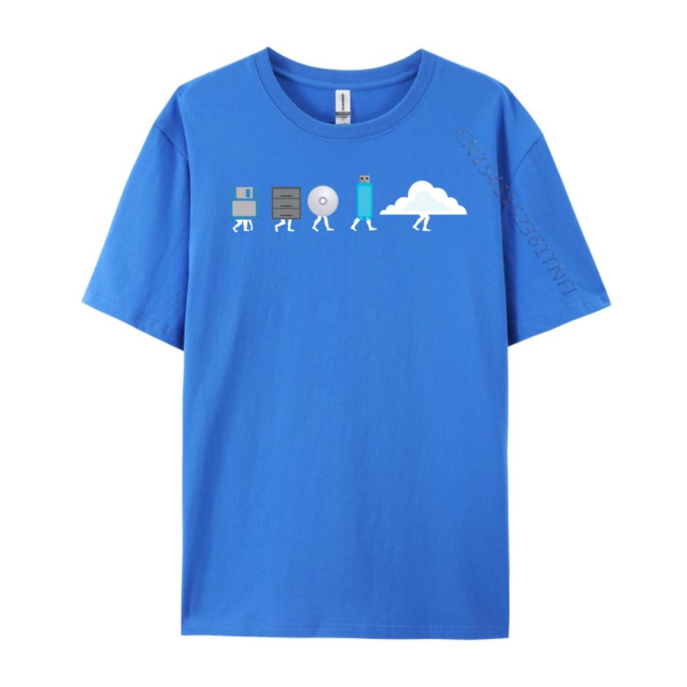 Storage Media Computer Science Evolution Graphic T Shirts 100 Cotton TShirt Letter