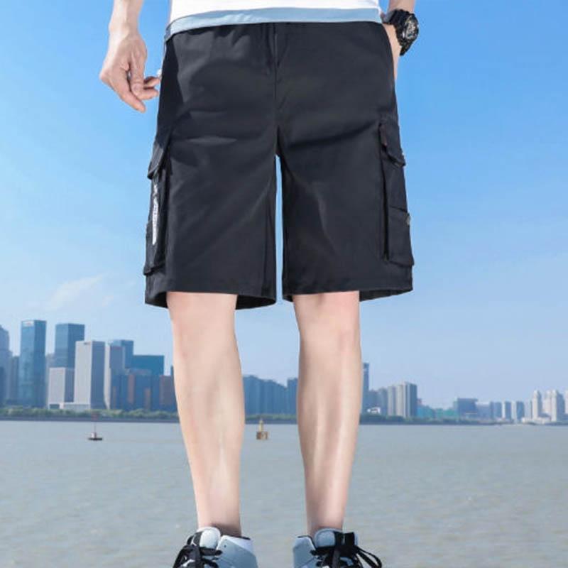 

Шорты Мужская верхняя одежда Лето Тонкий ледяной шелк Баскетбольные спортивные повседневные мужские брюки Five Points Свободные универсальные шорты для верхней одежды S