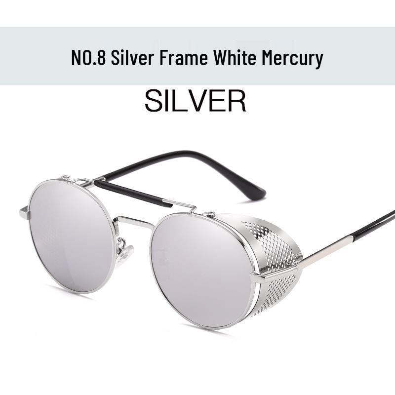 Retro Steampunk Reflective Windproof Sunglasses