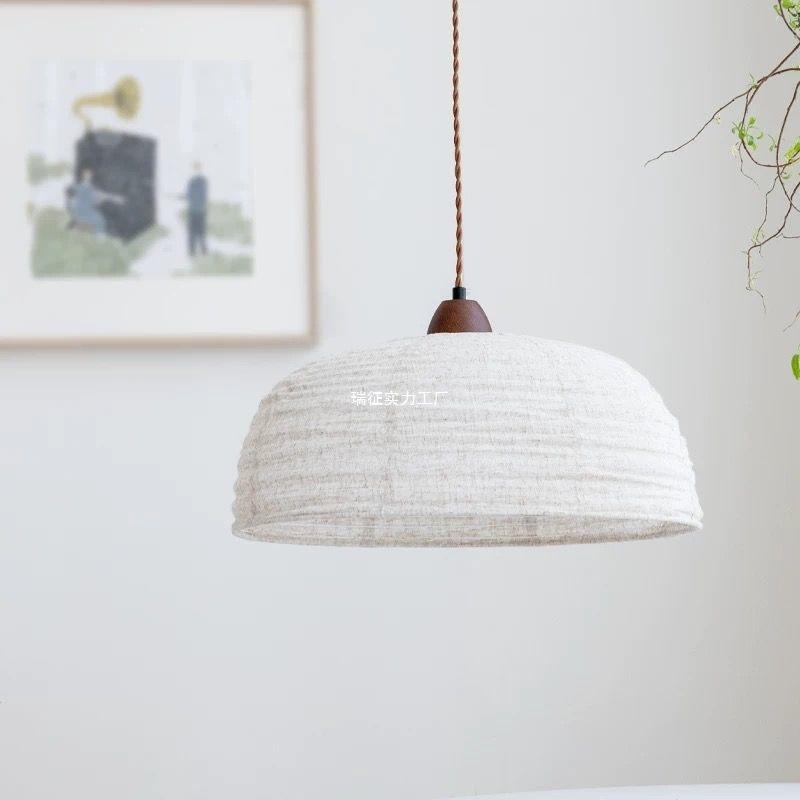 Přívěsné světlo z masivního dřeva ve stylu Wabi-sabi - Retro světlo šetrné k očím pro jídelny a bary