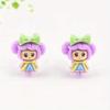 10 pièces Mélange Kawaii Coloré Résine Mini Nœud Fille Princesse Dos Plat Cabochon Scrapbooking DIY Accessoire Figurines Anime Décoration Maison Artisanat