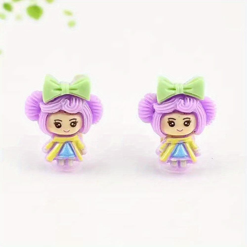 10 pièces Mélange Kawaii Coloré Résine Mini Nœud Fille Princesse Dos Plat Cabochon Scrapbooking DIY Accessoire Figurines Anime Décoration Maison Artisanat