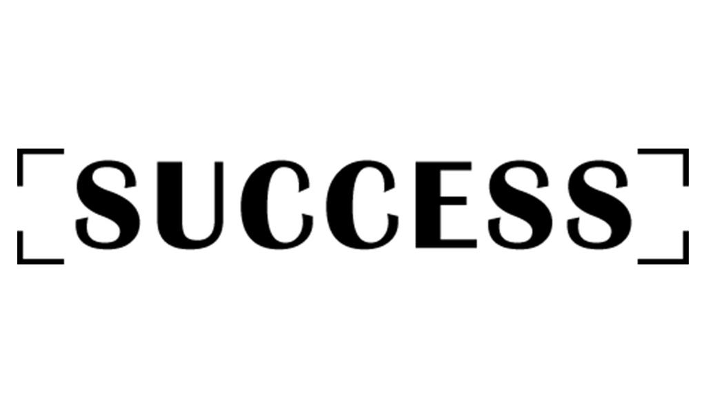 Printtoo Success Self Inking Rubber Stamp Pre-Inked Office Stamp- Home Office Business Stationery, Black- 42 x 9