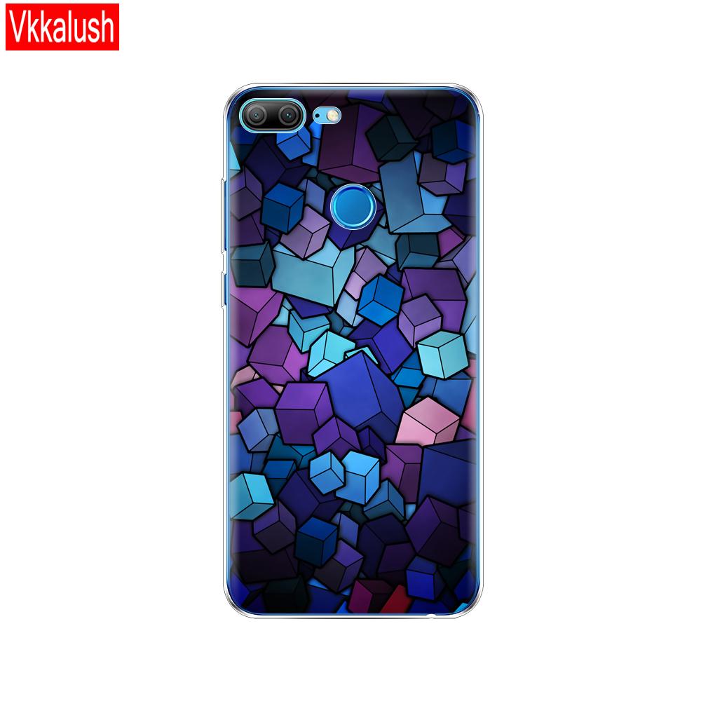 Hülle Handyhülle für Huawei Honor 9 Lite weiches TPU Silikon Rückseite 360 Vollschutz Druck transparent Coque Shell