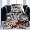 My Hero Academia Collage Anime Shigaraki Fleece Flannel Throw Blanket Cozy Warm Throws for All Season Super Soft Blanket for Bed