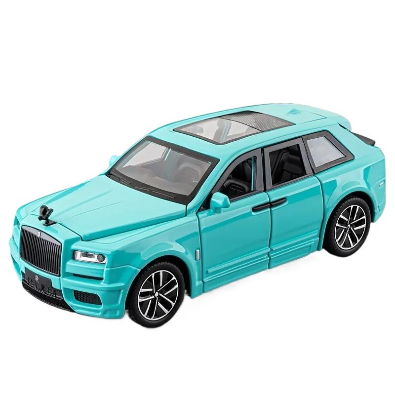 

1/32 Scale Rolls Cullinan Luxury SUV Alloy Diecast Metal Model Sound & Light Children Toy Car Central Control Ornament Kid Gift синий