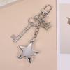 Star Bag Charm Trendy Bag Accessory Fashion Statement Pendant Gothic Key Ornament Alloy Texture for Keys and Purses