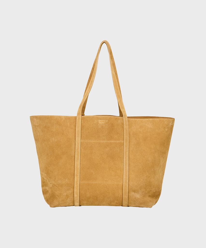 Noirer Suede Shopper Bag (Camel)