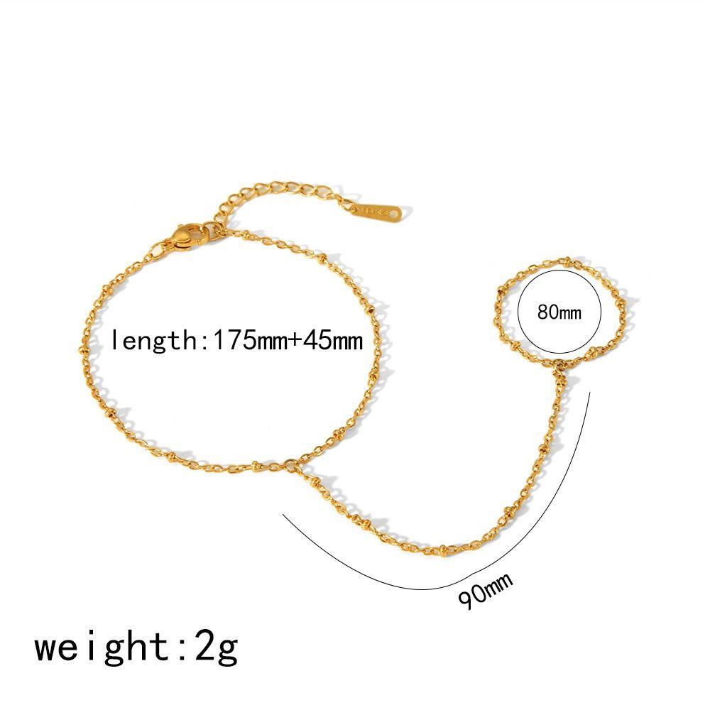 Simple Design Boho Zircon Bracelet Waterproof Metal Finger Bracelet New Finger Bracelet Gifts