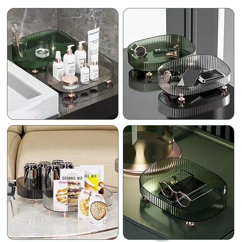 Anti-slip Makeup Perfume Organizer Large Capacity Bathroom Vanity Tray  Home