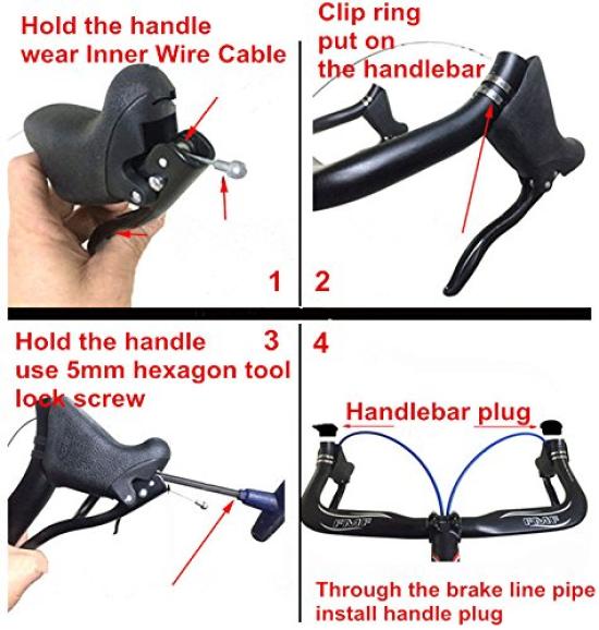 UPANBIKE Road Bike Brake Track Bicycle Handlebar Brake Lever Set