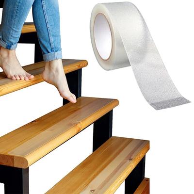 5 m transparentes Anti-Rutsch-Klebeband, wasserfest, rutschfest, für Wannen, Boote, Treppen, transparent, weich, bequem für nackte Füße