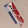 Luxury Painted Glass Plating Case for Samsung Galaxy Z Fold 5 6 7 Front Screen Glass Protective Cover for Galaxy Z Fold7 Case
