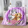 1pc Lady and The Tramp Printing Blanket - Soft, All-Season Throw for Office Blanket, Car, Travel