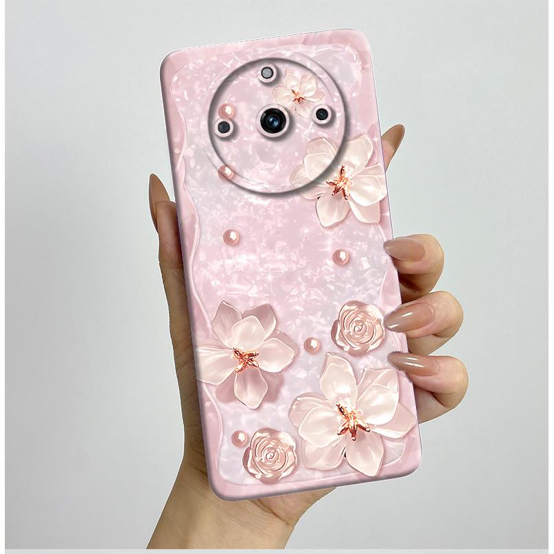 For Realme 11 Pro+ Case RMX3740 RMX3741 Soft Silicone Flowers Back Cover For Realme 11 Pro Plus ProPlus Shockproof Phone Cases
