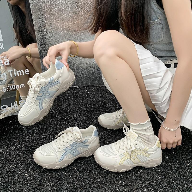 Platform dad shoes women's autumn 2025 new height-increasing casual single shoes Forrest Gump shoes soft-soled sports shoes running shoes