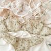 Conjunto de Lingerie Francês Ultra Fino Sexy Renda Estampas Florais Sutiã Moda Roupa Íntima Feminina Malha Respirável Intimidade Conjuntos de Sutiã e Tanga