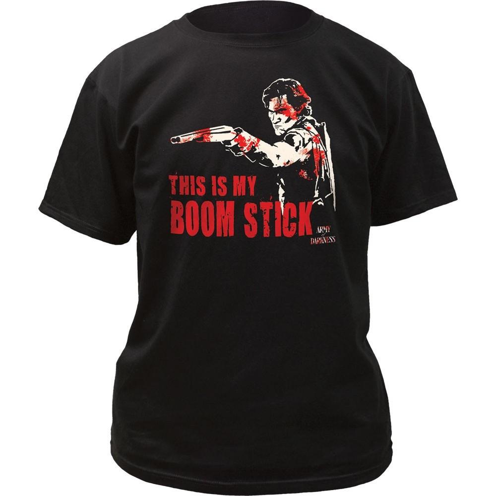 

Army Of Darkness This Is My Boom Stick Mens T Shirt Classic Pop Movie Tee Black Unisex T-Shirt XXXL