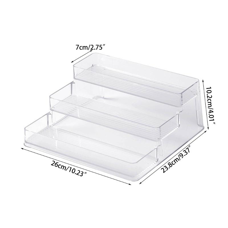 Stylish Doll Display Stand 3 Tiers Desktop Perfumes Shelf Cosmetic Organizer Rack Desktop Makeup Organizer for Women