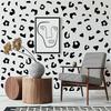 Leopard Print Wall Stickers Irregular Dots Simple Style Black Texture Home Decoration Background Wall Self-adhesive Wall Stickers