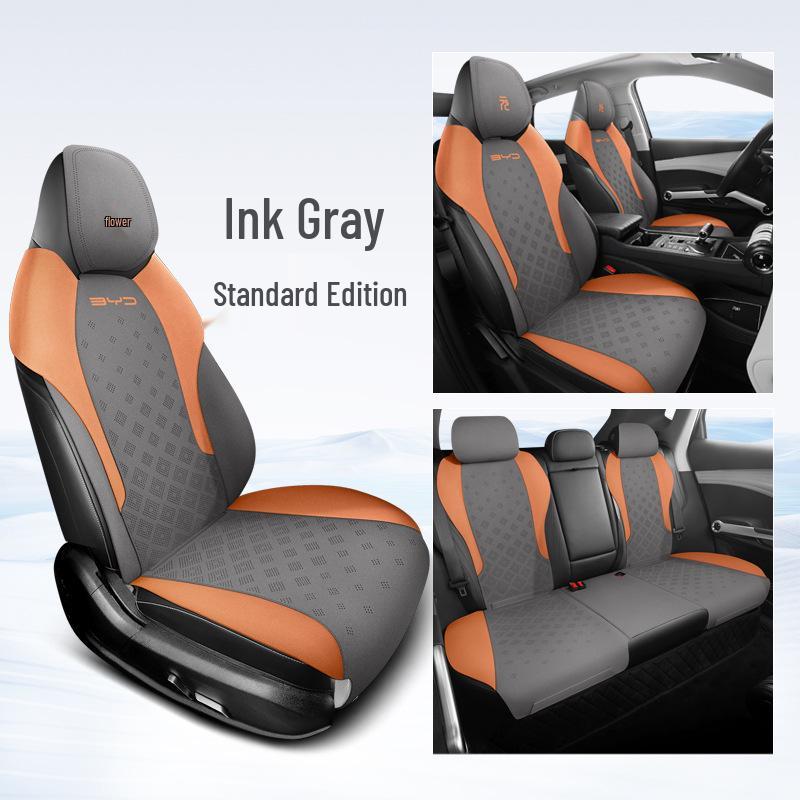 BYD Yuan PLUS Suede Car Seat Cover: Ventilated, Breathable Cushion