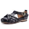 Genuine leather summer new beef tendon sole retro sandals women's wear comfortable soft sole low heel summer women's shoes