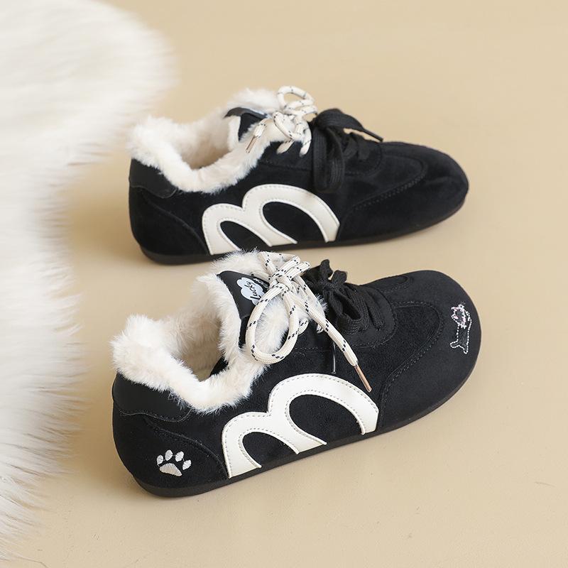 

Women s large size soft elastic winter warm cold padded snow boots non-slip wear outdoor casual sneakers cotton boots board shoes 35