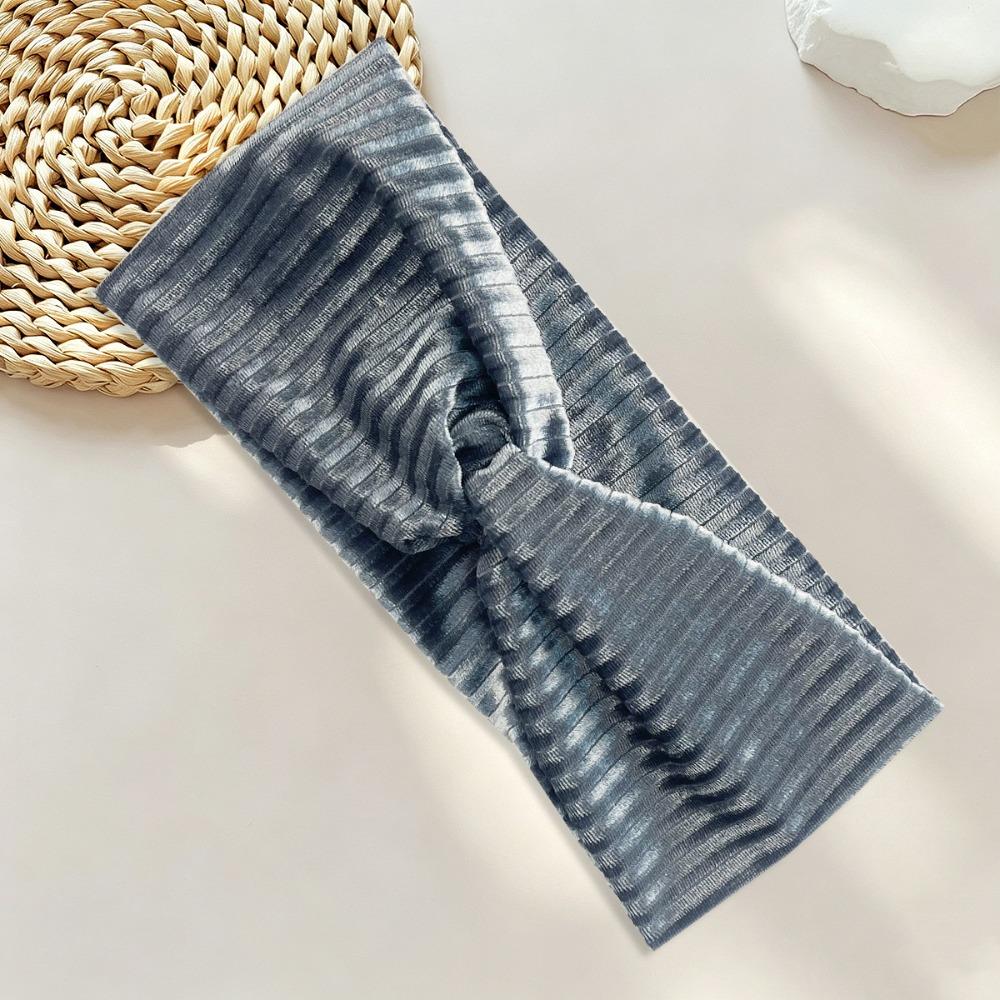 Stretch Fabric Fabric Headband Solid Color Elastic Headband Knot Cross Headband Washing Face