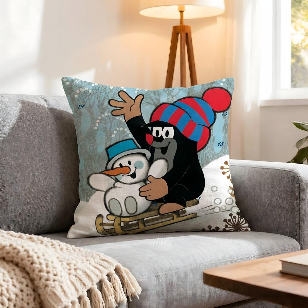 Cartoon Little Mole Cushion Cover Pcs Decorative Covers Soft Cushion Case for Sofa Couch Decor x x Pillowcases