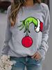 Christmas, printed long-sleeved crew neck sweater