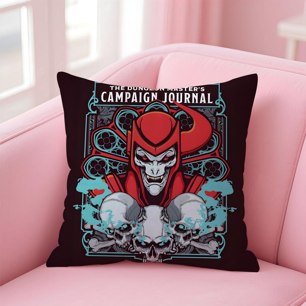 D-Dungeons & Dragons Game Cushion Cover Home & Car Multi-Scene Pillow Cover - Reversible, Soft & Durable for Daily Use
