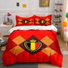 Set Biancheria da Letto Bandiera del Belgio Set Copripiumino Copripiumino Federe  (1 * Copripiumino 2 * Federe, senza piumino)