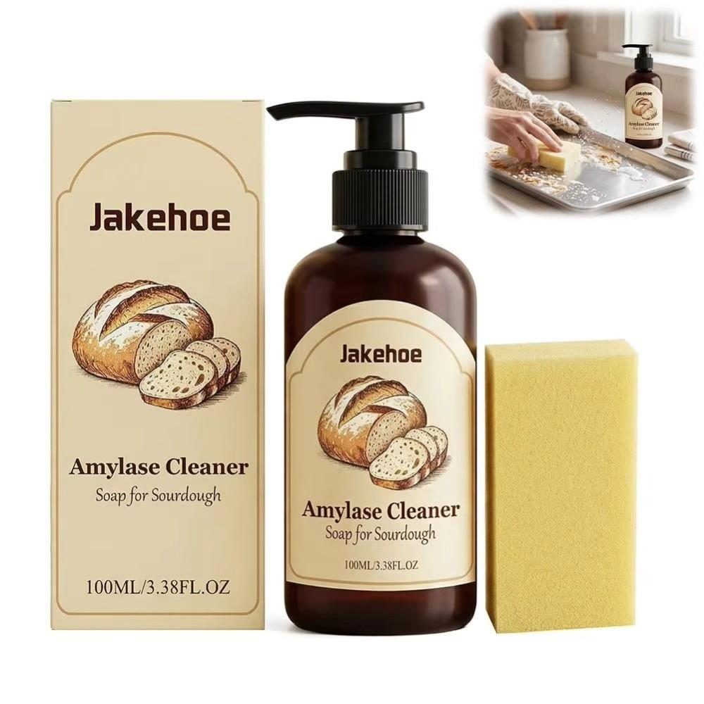 100ML Dishes Cleaning Agent Fast Acting Sourdough Enzyme Soap Dough Dissolving Agent for Kitchen