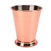 Julep Cup Stainless Steel Elegant Retro High Stability Beaded Mint Julep Cup for Home Rose Gold