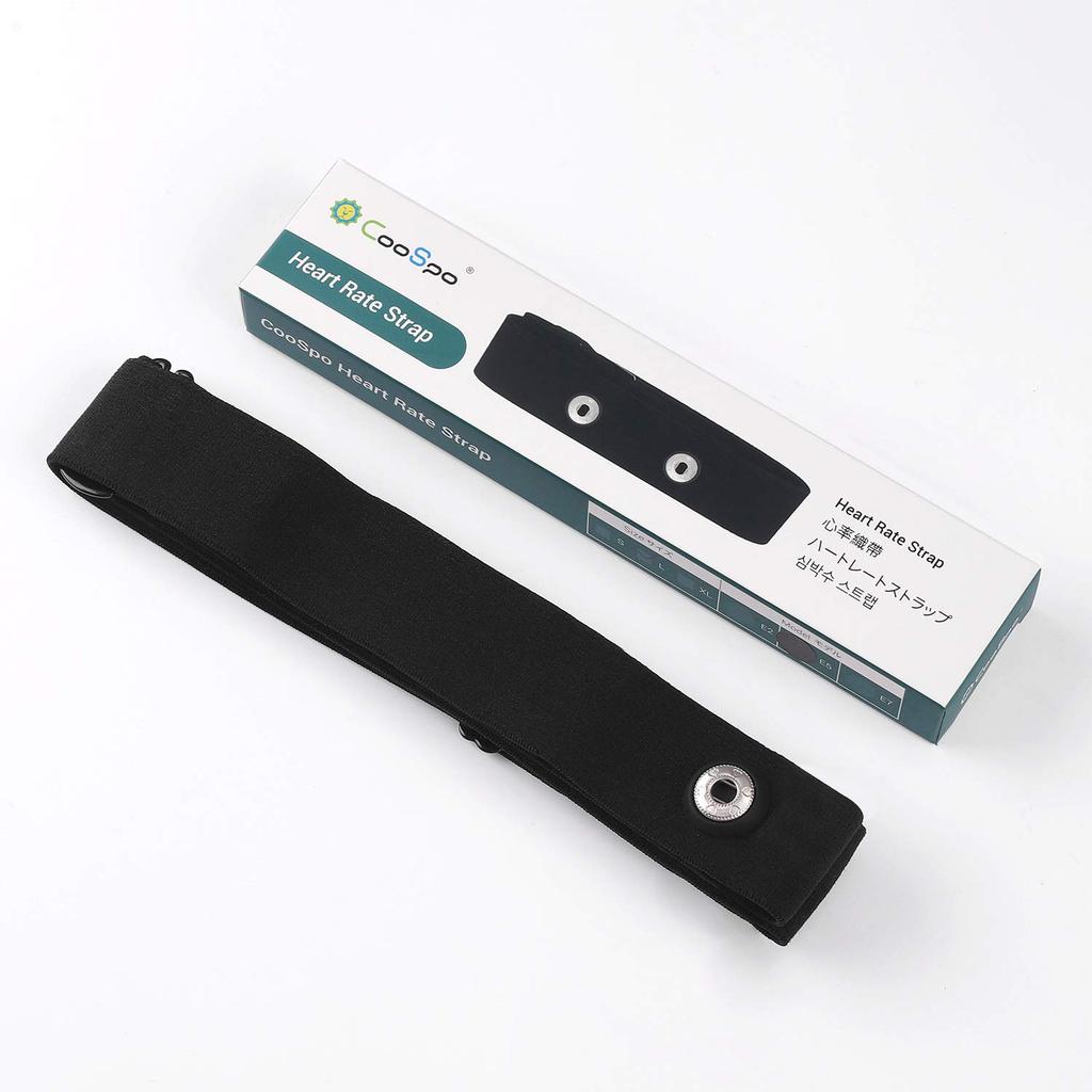 CooSpo E2 Ersatz-Brustgurt für Herzfrequenz Kompatibel mit und 45mm Abstand Sensoren, Wahoo, Polar, Garmin, Orangetheory,