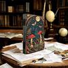 Moon & Mushroom Vintage Diary – Handmade Locking Journal