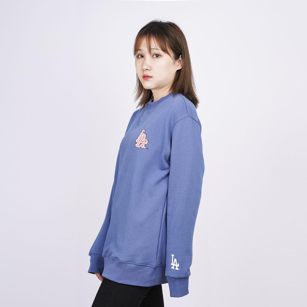 MLB Trendy Clothing Sweatshirts Unisex Blue Crew Neck Moderate Regular 31MT02041-07U