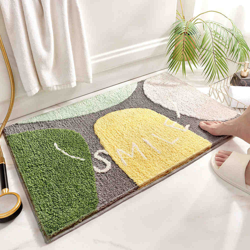 Gradiënt Golf Badkamer Antislip Kleed Sneldrogend Waterabsorberend Badkamer Hal Mat Ins Stijl Woondecoratie 40X60CM(1.3X2FT