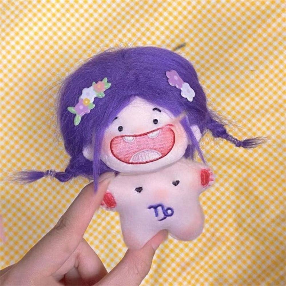 Funny Diy Hairstyle Baby Toothless Cotton Plush Doll Toothless Dolls Keyring 12 Constellations