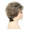 Synthetic Natural Short Hair Pixie Cut Wigs for Women Ombre Blonde Short Wig with Bangs Casual Wig Ladies Daily Costume Mother