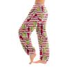 Women's Christmas  Print Trousers With Drawstring Cuffs Casual Pants And Pajamas