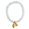Lily of the valley in bloom Happy return Natural Hetian Jade Bracelet for Women, Niche Design Semi-Finished Product diy Wearable