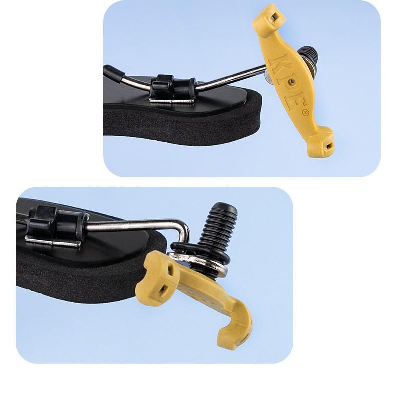 KPE Adjustable Violin Shoulder Rest with Thick Sponge Pad for 1/2, 1/4, 3/4, 4/4 Violins