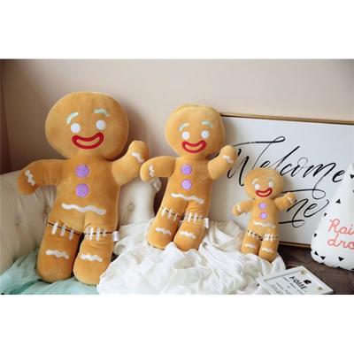 Christmas Ornaments Cute Gingerbread Man Doll Biscuit Man Plush Toy Christmas Decoration Biscuit Man