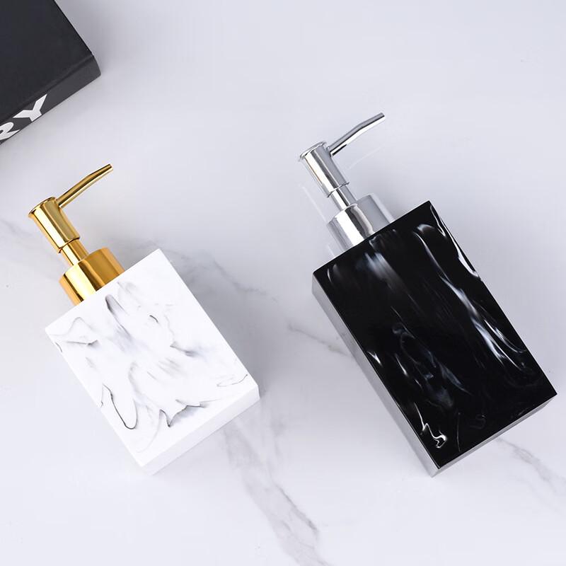 Marble Pattern Resin Hand Soap Dispenser