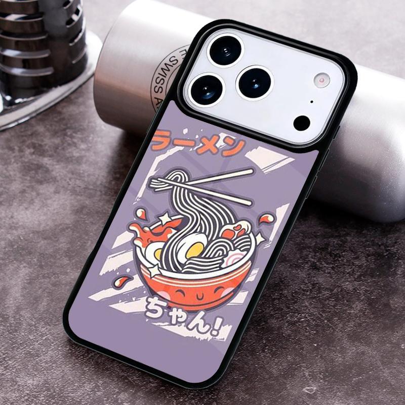 Eating Ramen Noodle Lovers Phone Case For iPhone 17 16 15 14 13 12 11 Pro Max Plus 17Air Soft Silicone Cover