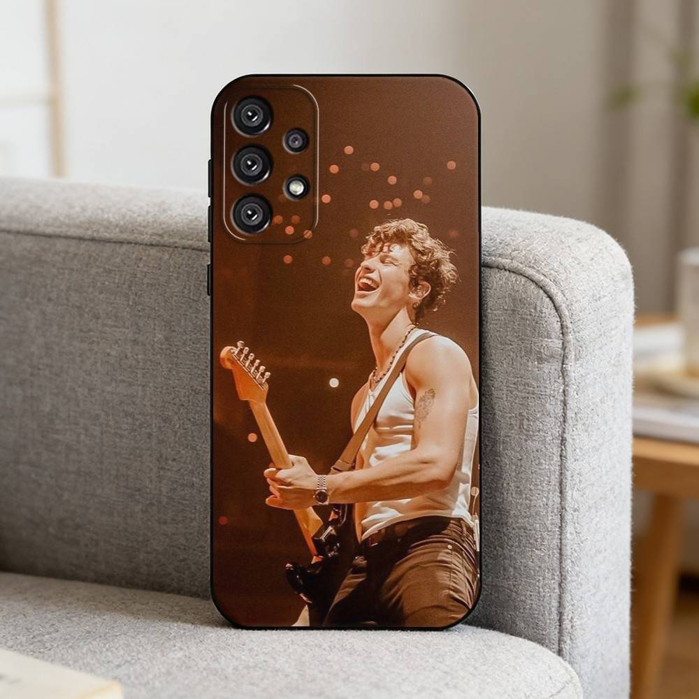 S-Singer S-Shawn Mendes Phone Case For Samsung S25,S24,S21,S22,S23,S30,Ultra,S20,Plus,Fe,Note,10,9,5G Black Cover
