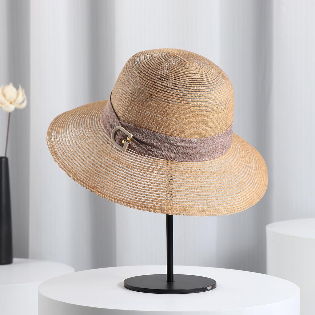 Summer Women's Hats Sunshade and Sun Protection Hats Big Seaside Vacation Straw Hats Travel Sun Hats