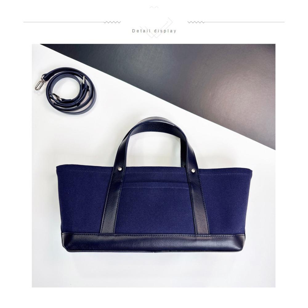 

Minimalist Design Ultra-Simple Large-Capacity Tote Bag With Leather Floral Pattern Women s Handbag Single-Shoulder 32x17x12cm синий