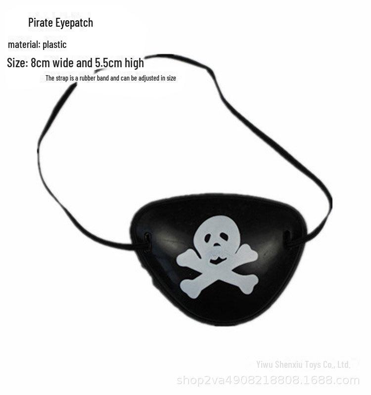 

Набор пиратского реквизита на Хэллоуин: Пластиковый нож, крюк, карибский пистолет, меч Зорро и маска